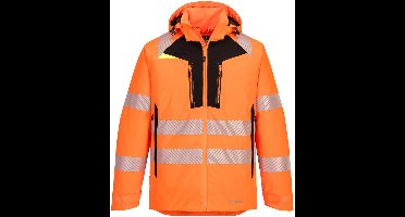 Portwest DX4 Hi-Vis winterjack DX461 - Oranje/Zwart - XXL
