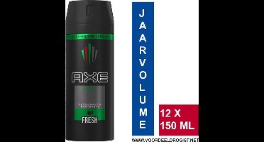 Axe - Deodorant - Spray - Africa - 150ml x 12