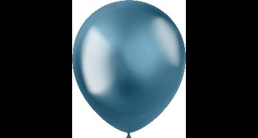 Folat - ballonnen Intense Chrome Blue 33 cm - 50 stuks