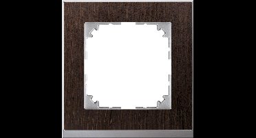 Afdekraam M-Pure Decor 1V - Hout Wenge - Systeem M - Schneider Electric - MEG4010-3671