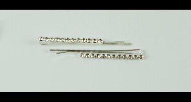 Schuifspelden recht 1 rij strass