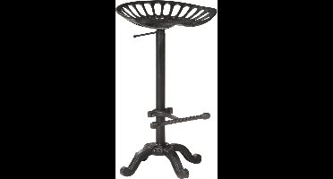 vidaXL - Barkruk - gietijzer - zwart