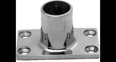 Seilflechter - Railingvoet - 90 graden - Rechthoek - 22mm - RVS - Maat: Default