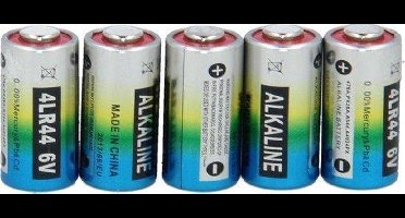 5 stuks 4LR44 - 476A - PX28A - Batterijen - Fotobatterij - 6 Volt