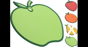 Excellent Houseware | kunststof snijplank | fruit vorm | aardbei appel sinaasappel | keukengerei