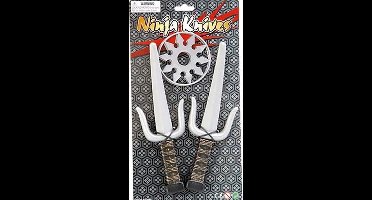 Witbaard Accessoireset Ninja - Wit/grijs - 4-delig