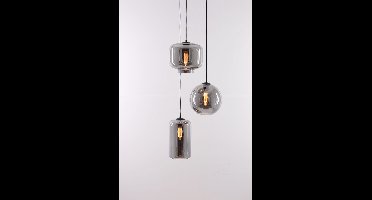 EEF Hanglamp Smoke 3lichts hanglamp