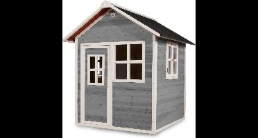 EXIT Loft 100 Houten Speelhuis - Speelhuisje voor Buiten - FSC Hout - Kinderen - Grijs