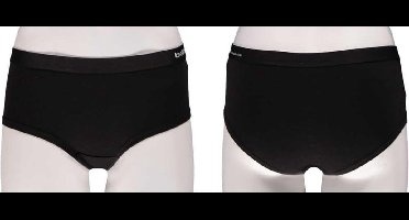 Apollo Dames Hipster Bamboo Basic Zwart S 2 stuks