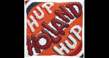 Pako borduurpakket kruissteek kussen Hup Holland Hup - geprint stramien - 003.210 - DIY kit