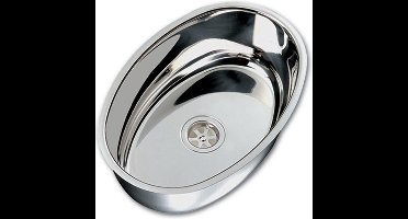 Hollex RVS ovalen Wasbak 360 x 130 mm