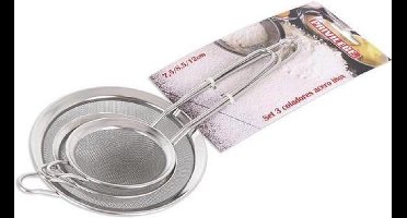 Set Zeven | 3 stuks | RVS | Roest vrij staal | 20 CM | Koken | Keuken | Serveren | Makkelijk in gebruik