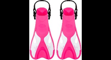 Atlantis Dolphin - Zwemvliezen - Flippers - Verstelbare Hielstrap - Voor Zwemmen & Snorkelen - Volwassenen - Roze/Wit - 36-41