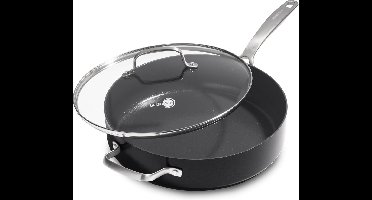 GreenPan Copenhagen hapjespan 28cm - 4.3l - met deksel - extra handvat - PFAS-vrij