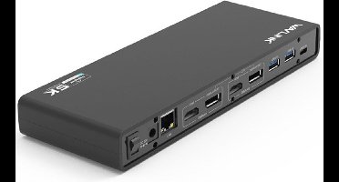 Wavlink USB-C Universal Docking Station met Dual 4K Display + 9 andere poorten - Geschikt voor ALLE Laptop en MacBooks!