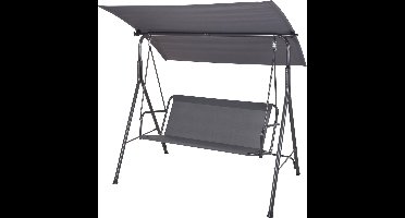 MaxxGarden Schommelbank - 3 persoons met dak - 170x120x150cm - Antraciet