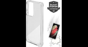 4smarts Ibiza Geschikt voor Samsung Galaxy S21 Ultra Hoesje Back Cover Transparant