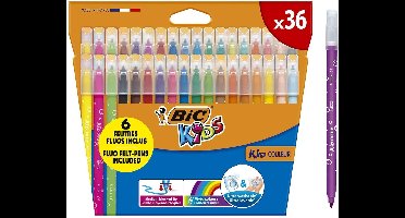 BIC Kids Kid Couleur stiften - Assortiment van kleuren - Pak van 36 stuks