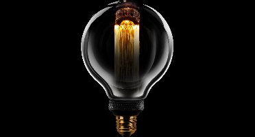 Led kooldraad Globe 95mm E27 5W 1800K 3 stappen dimbaar scene switch half smoke / half helder