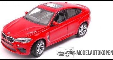 Rastar BMW X6M - Miniatuurautos - Schaalmodel - Rood