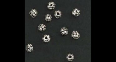 Metal beads, Antique Platinum, 15pcs