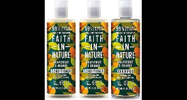 Faith in nature grapefruit en orange shampoo en 2 conditioner