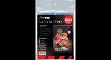 Ultra Pro Clear Card Sleeves for Standard Size Trading Cards 1000 stuks - 2.5" x 3.5"