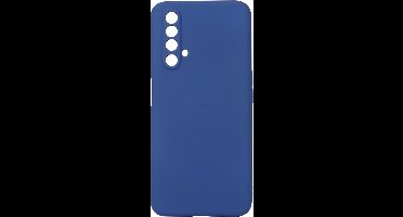 Shop4 - Realme X3 SuperZoom Hoesje - Zachte Back Case Mat Donker Blauw