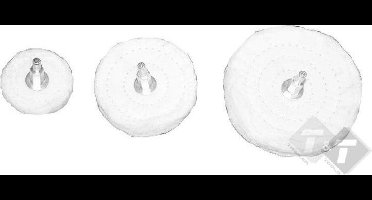 Polijstmop, 50mm diameter, 6mm asdikte