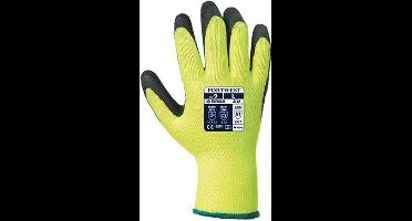 PORTWEST A140 - Thermische Handschoen met Grip Geel Maat 8 M (2 STUK)