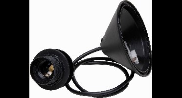 CORODEX snoerpendel | zwart | inclusief plafondplaat en fitting | zwart