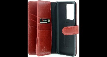 Pierre Cardin Rood hoesje voor Samsung Galaxy S20 Ultra - Book Case - Echt leder