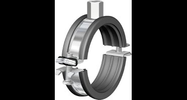 FLAM tweedelige beugel BSM, staal, blank, uitw buisdiam 19 - 22mm