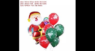 ballonboeket kerstman, kerst 7 delig