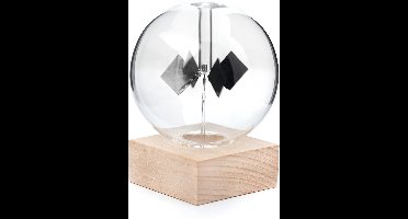 Kikkerland Radiometer op zonne-energie – Woonaccessoires - Cadeau