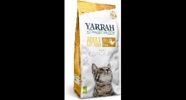 4x Yarrah Kattenvoer Droog Bio Adult Kip 2,4 kg