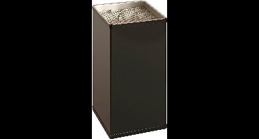 Zandasbak vierkant zwart