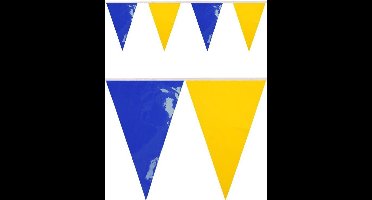 Vlaggenlijn Blauw / Geel Brandveilig, PVC, Brandvertragend, 10 meter, Carnaval, Themafeest , Verjaardag, Voetbal