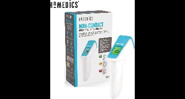 HoMedics TE350 Infrarood Thermometer Voorhoofd - Met koortsalarm - Thermometerpistool - Koortsthermometer - 50 Geheugens - LCD scherm