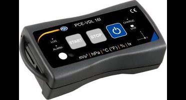 Datalogger - PCE-VDL 16I - temperatuur, luchtvochtigheid, luchtdruk, licht, trilling/versnelling