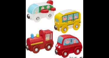 Peppa Pig Houten Speelgoed - Mini Voertuigen