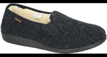 Fischer -Heren - grijs donker - pantoffels & slippers - maat 47