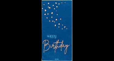 Folat - Servetten Elegant True Blue 33x33 cm - 10 stuks