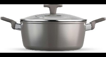 Kookpot – Kookpan – Blackstone - Met Glazen Deksel - Ø20cm – Keramisch - Inductie