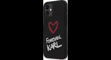 Zwart hoesje van Karl Lagerfeld - Backcover - iPhone 12 Mini - Forever Karl