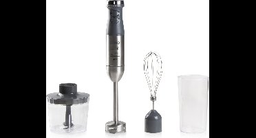 DOMO DO9226M Staafmixer - Set met staafmixer + garde + hakmolen + mengbeker - Zwart