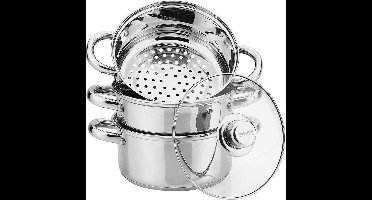 Kinghoff stoompan KH-3328 - met deksel - 22 cm