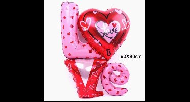 ballon LOVE Valentijn, Moederdag, 90x80 cm kindercrea
