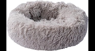Donut - Hondenmand - Kattenmand - Superzacht - Luxe - Wasbaar - 50cm - Licht grijs