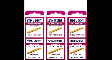 Stimudent Dun - Tandenstokers - 3 x 160 stuks - Voordeelverpakking